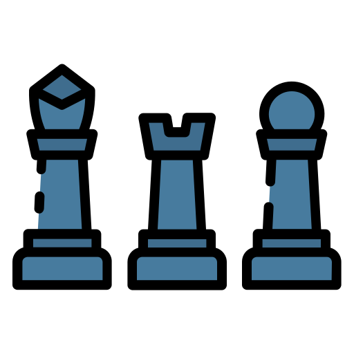 Jogo de xadrez - ícones de hobbies e tempo livre grátis