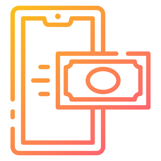 pago en línea icono gratis