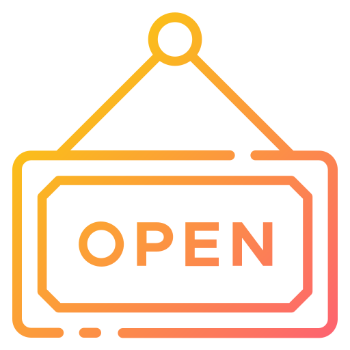 Open sign Good Ware Gradient icon