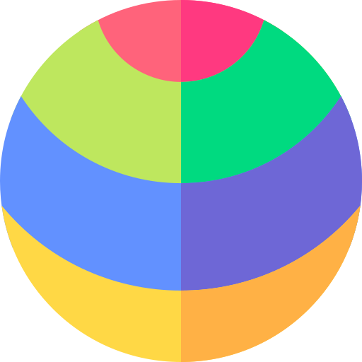 Ball Basic Straight Flat Icon