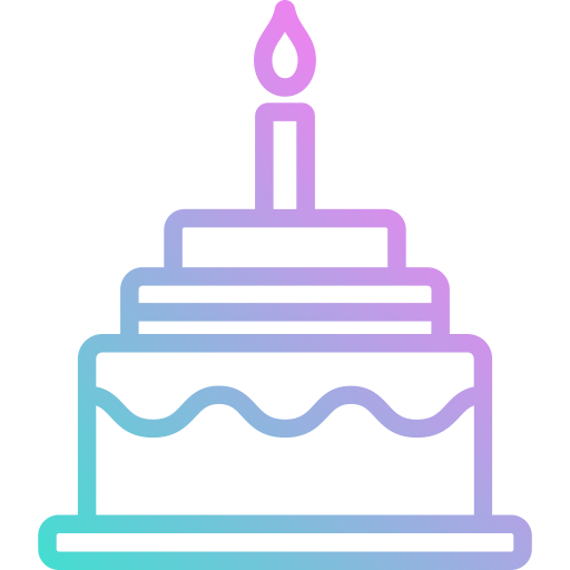 pastel de cumpleaños icono gratis