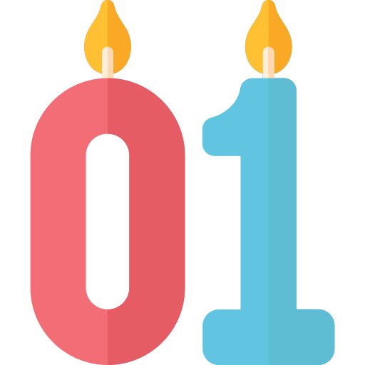 vela de cumpleaños icono gratis