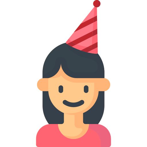 cumpleañera icono gratis