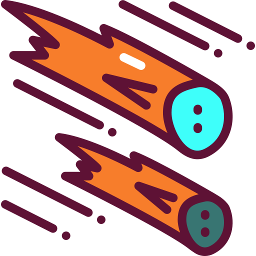 Asteroid Generic Outline Color Icon