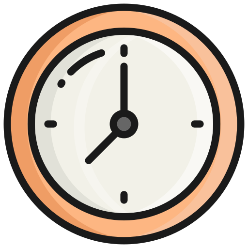 reloj de pared icono gratis