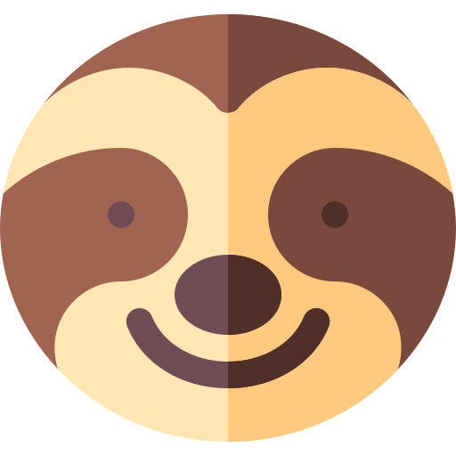 Sloth Basic Rounded Flat icon