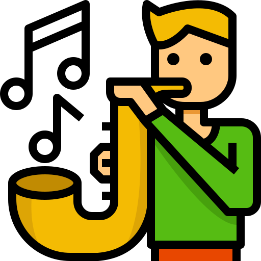 saxofón icono gratis