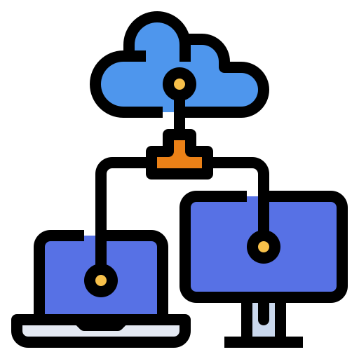 almacenamiento en la nube icono gratis