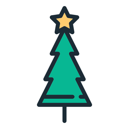 árbol de navidad icono gratis