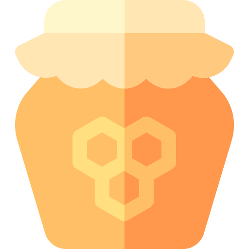 Honey jar Basic Rounded Flat icon