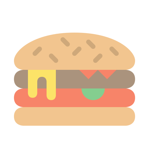 Hamburger Generic Flat icon