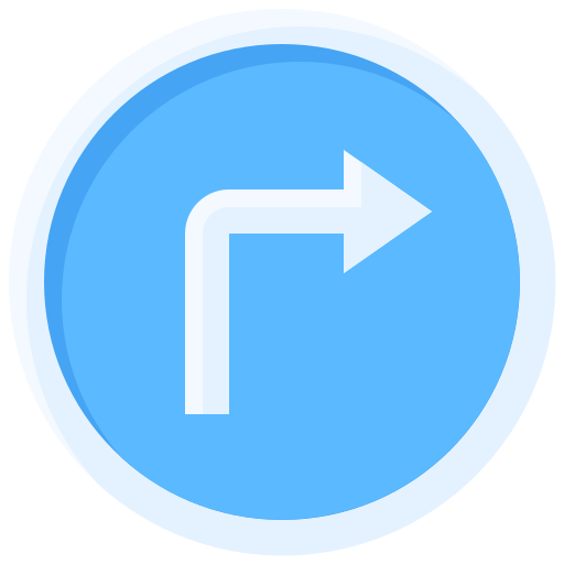 Turn right free icon