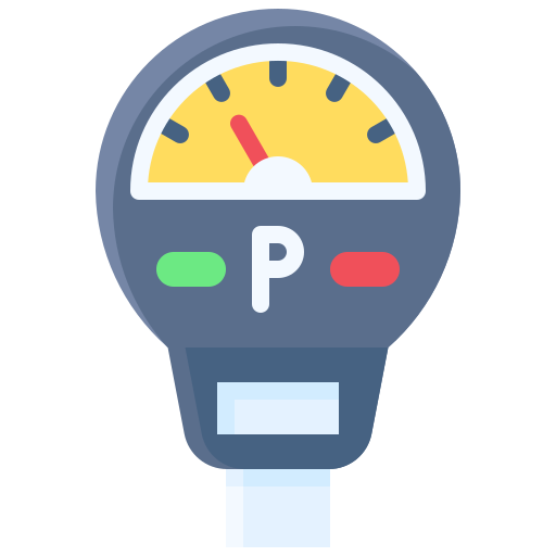 Parking meter free icon Parking meter free icon