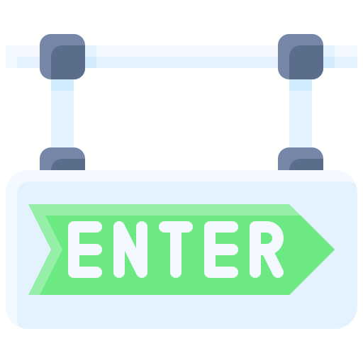 Enter free icon Enter free icon