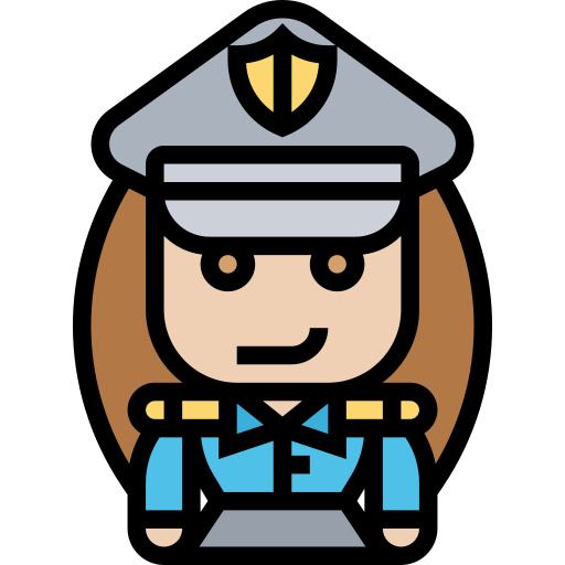 oficial de policía icono gratis