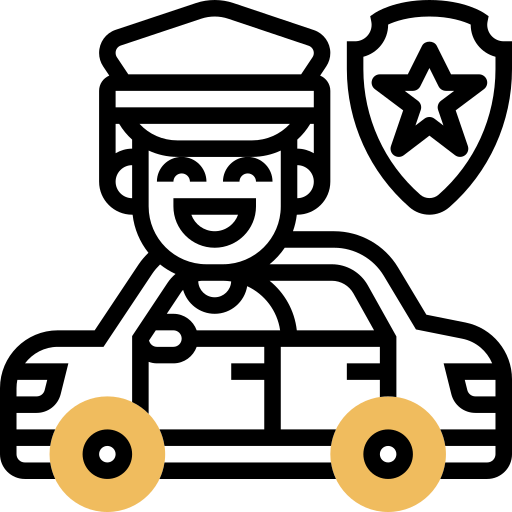 voiture de police Icône gratuit voiture de police Icône gratuit