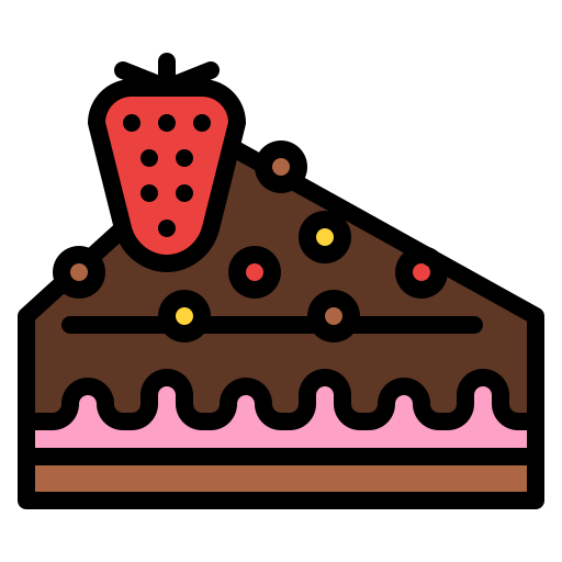 Strawberry cake free icon