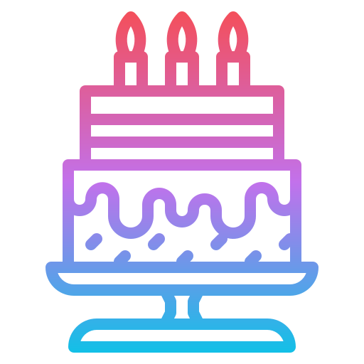 pastel de cumpleaños icono gratis