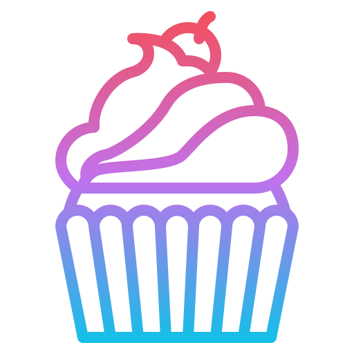 Cupcake Iconixar Gradient icon