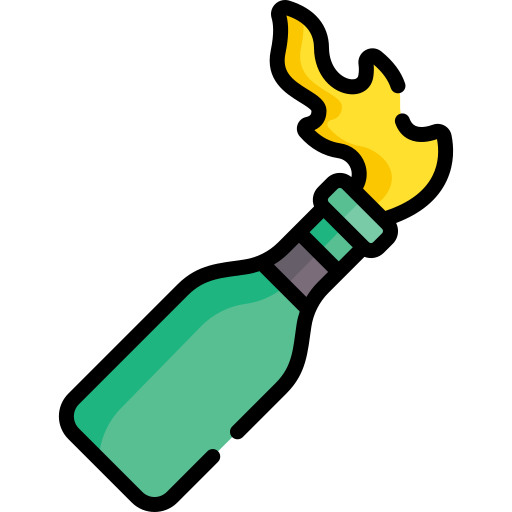 cocktail molotov Icône gratuit