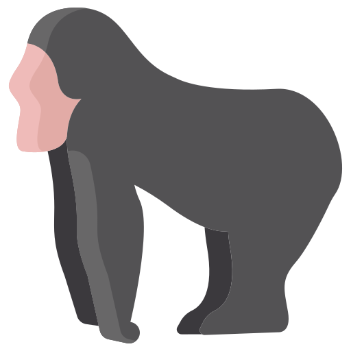 Gorilla Icongeek26 Flat icon