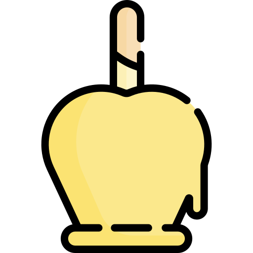 manzana de caramelo icono gratis