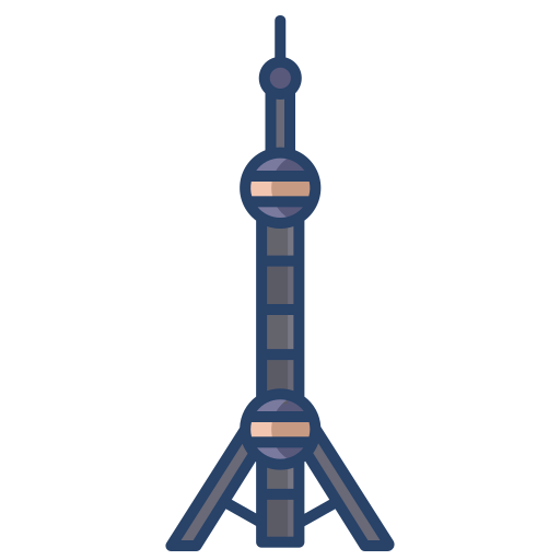 Oriental pearl tower - Free monuments icons