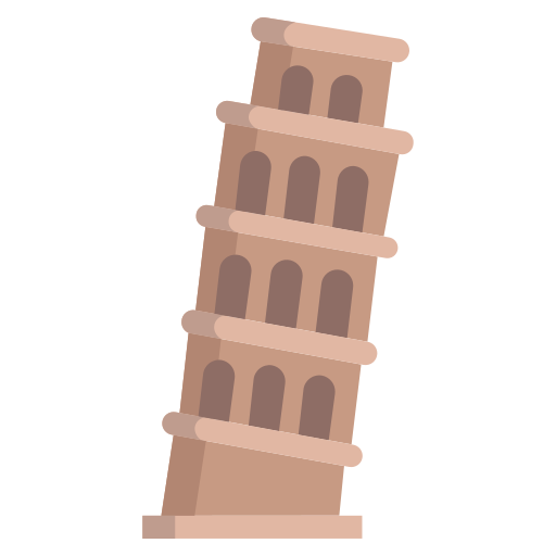 torre de pisa icono gratis