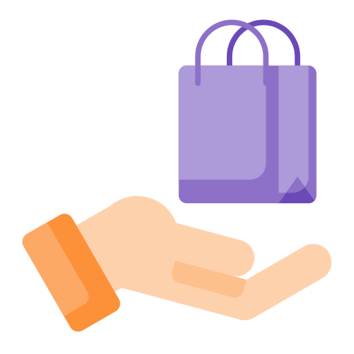 bolsa de compras grátis ícone