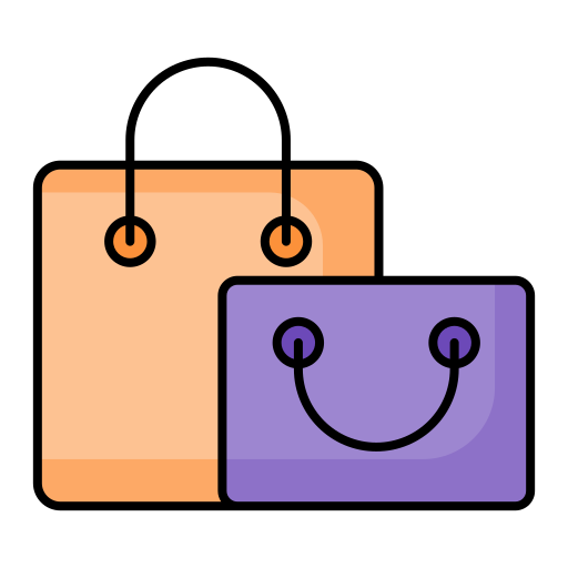 Shopping bag Generic Outline Color icon