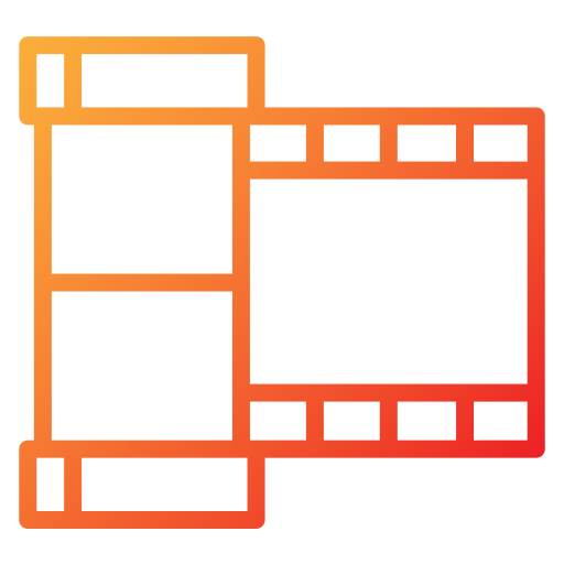 carrete de cine icono gratis