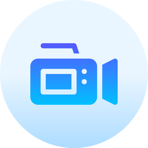 camara de video icono gratis