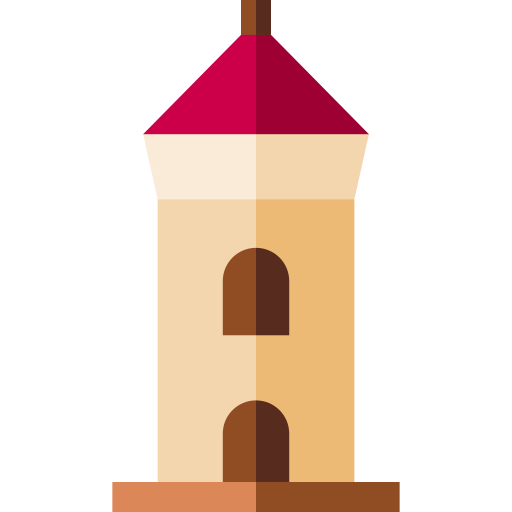 Tower Basic Straight Flat icon