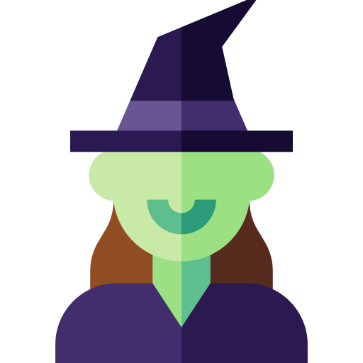 Witch Basic Straight Flat icon