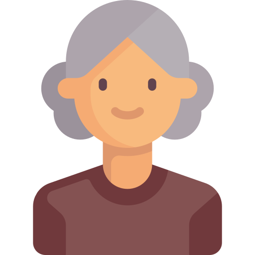 Old Woman Special Flat Icon