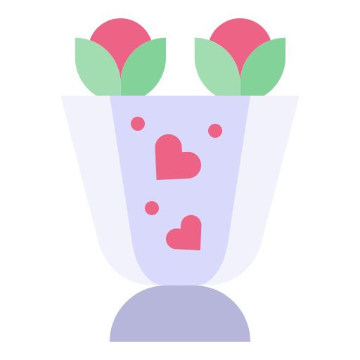 ramo de flores icono gratis