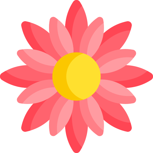Flower With Elongated Petals Icon PNG Images, Vectors Free