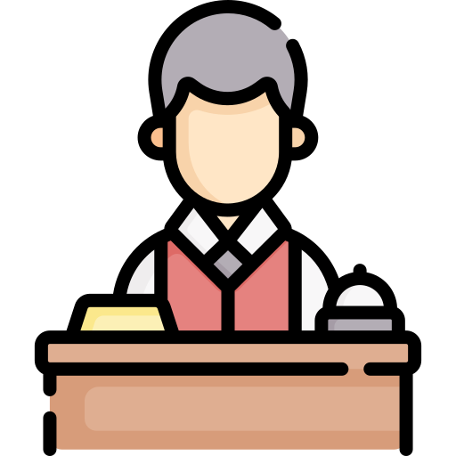 recepcionista icono gratis