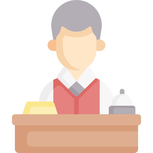 recepcionista icono gratis