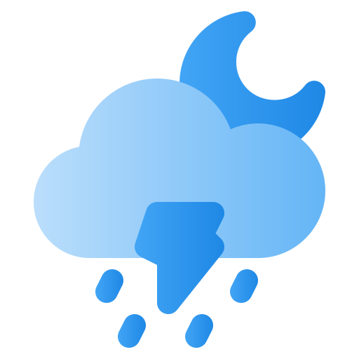 Thunderstorm Generic Flat Gradient icon