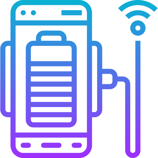carga inalambrica icono gratis