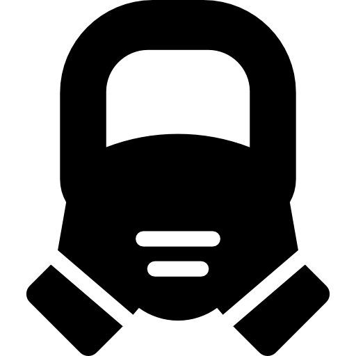 Gas mask Basic Rounded Filled icon