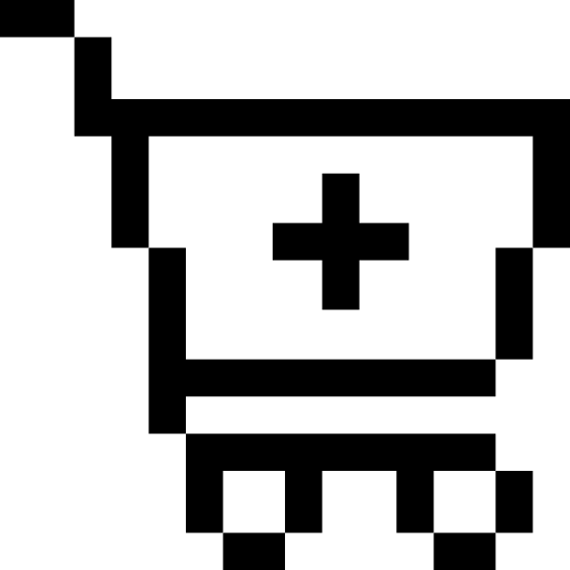 Cart Pixel Outline Icon