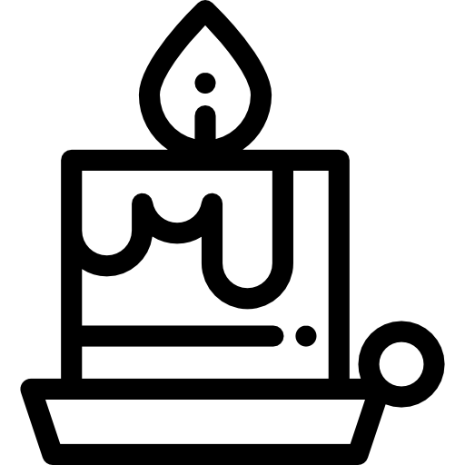 Candle Detailed Rounded Lineal Icon