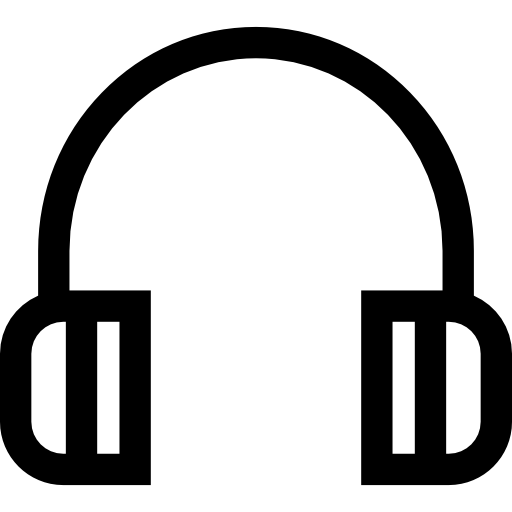 Headphones Basic Straight Lineal icon