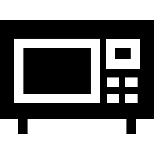 Microwave Basic Straight Filled icon