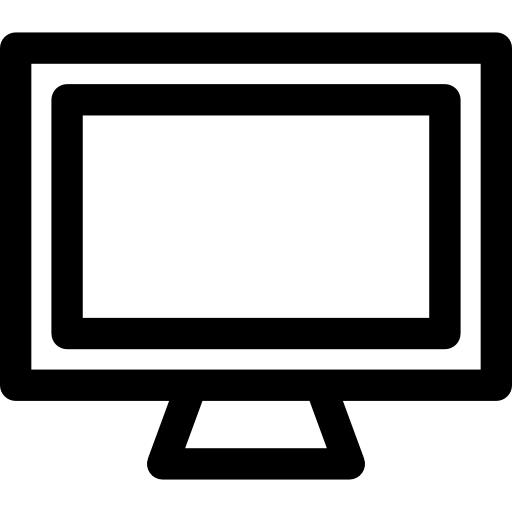 Tv screen Basic Rounded Lineal icon