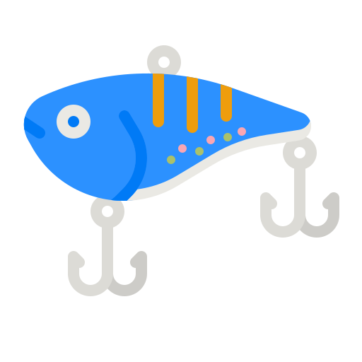 Premium Vector  Fish bait equipment icon flat illustration of