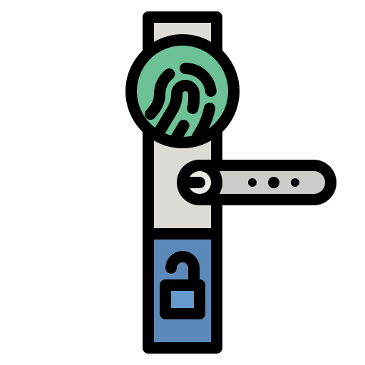 puerta inteligente icono gratis