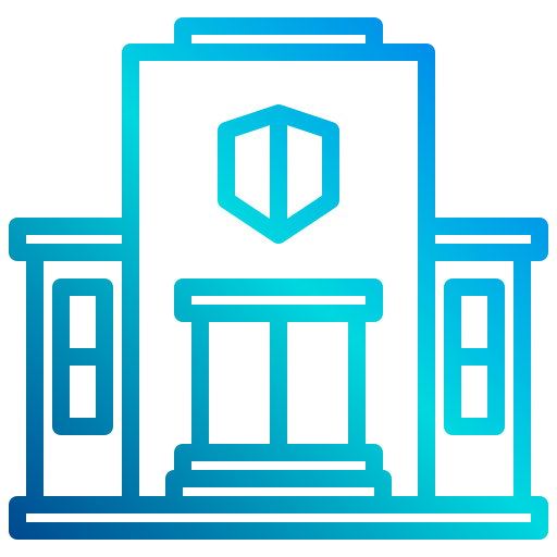 Police station xnimrodx Lineal Gradient icon